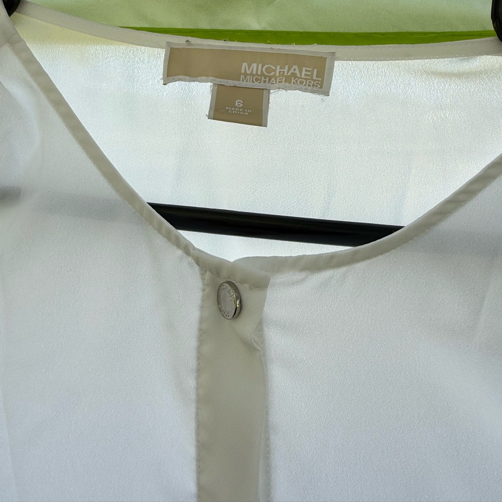 Michael Kors Elegant White Blouse